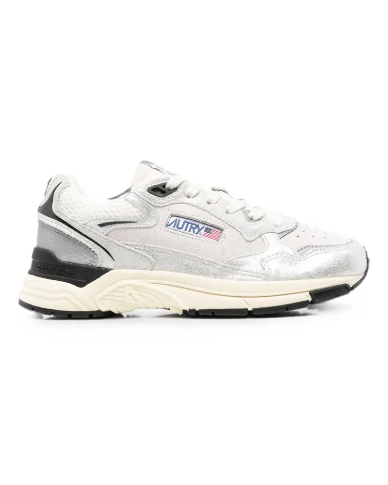 AUTRY Hyperway panelled leather sneakers - Silber Silber