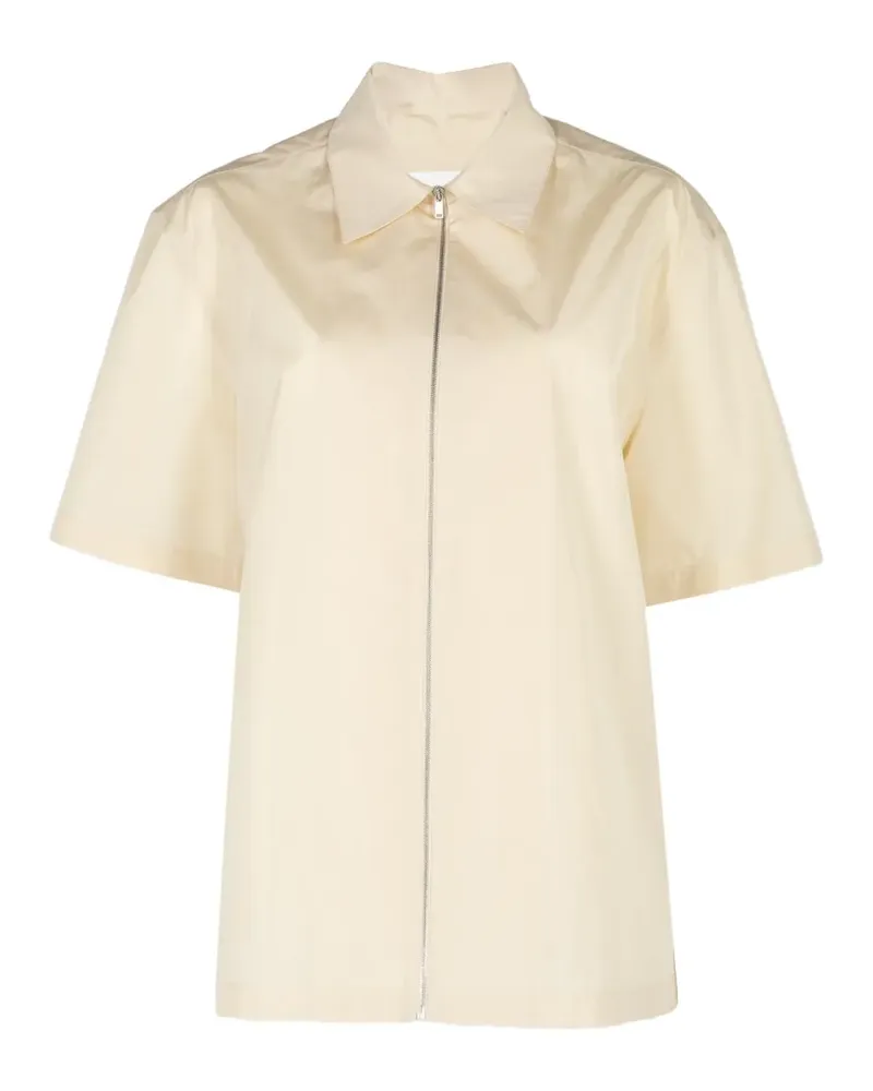 Jil Sander zip short-sleeve shirt - Nude Nude