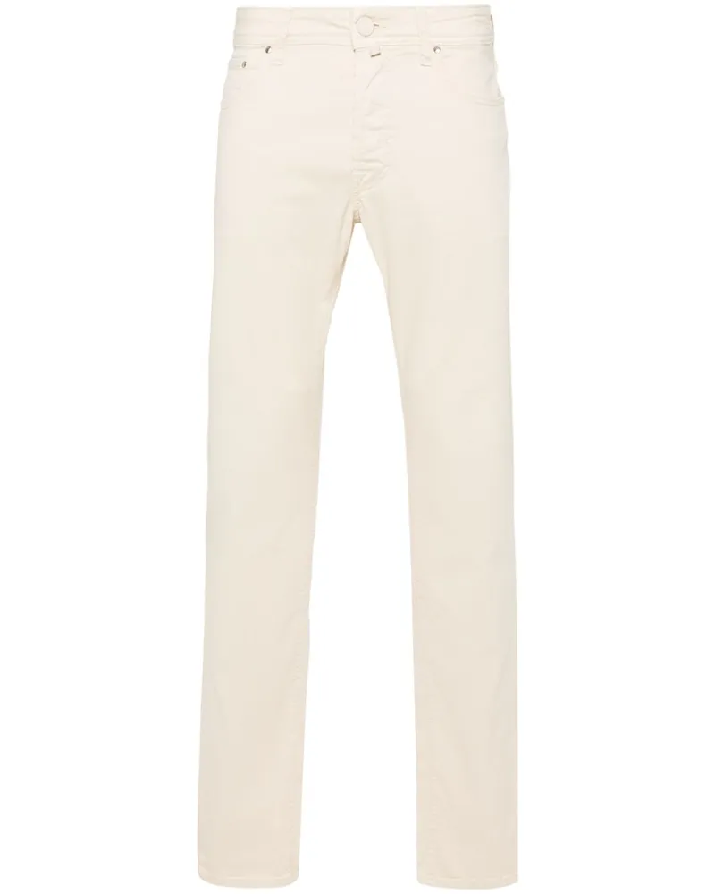 Jacob Cohën Halbhohe Slim-Fit-Jeans - Nude Nude