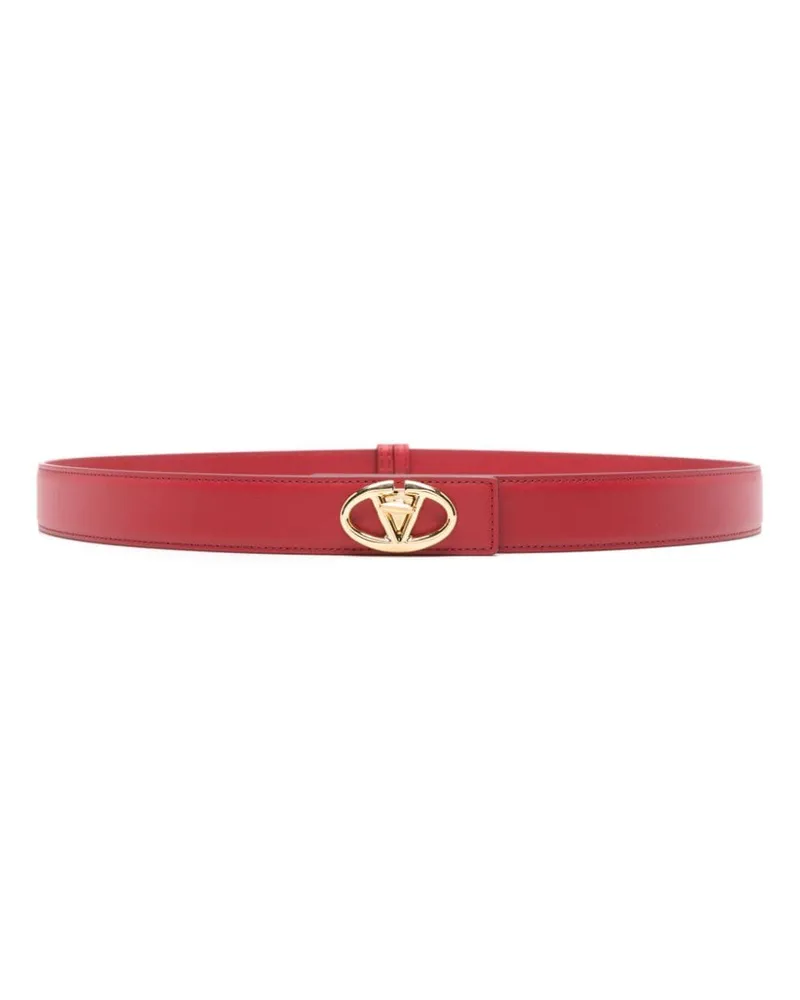 Valentino Garavani VLogo Signature Gürtel aus Leder - Rot Rot