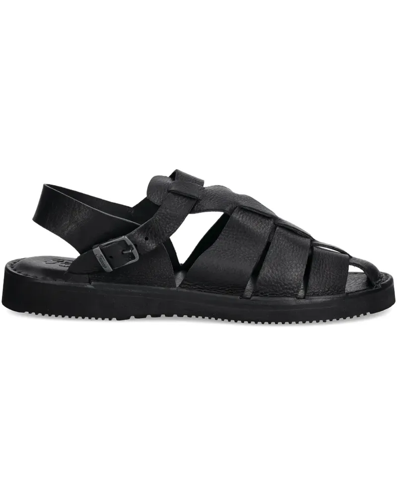Fracap Sandalen aus Leder - Schwarz Schwarz