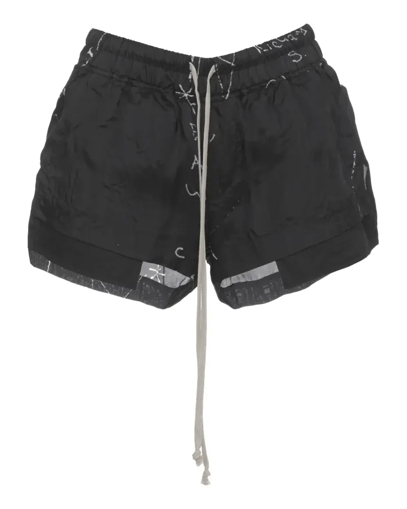 Rick Owens Fog drawstring-waist shorts - Schwarz Schwarz