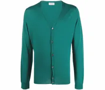 Fein gestrickter Petworth Cardigan - Grün