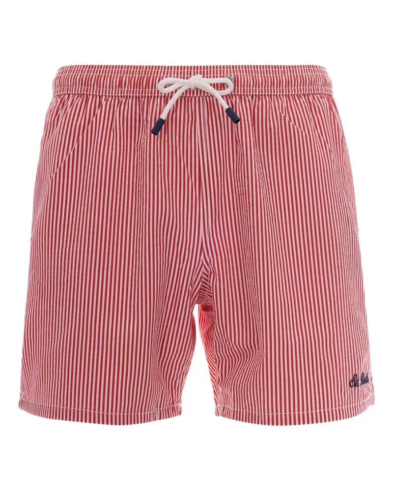 MC2 Saint Barth Patmos striped swim shorts - Rot Rot