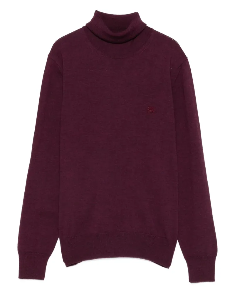 Etro Pullover mit Logo-Stickerei - Violett Violett
