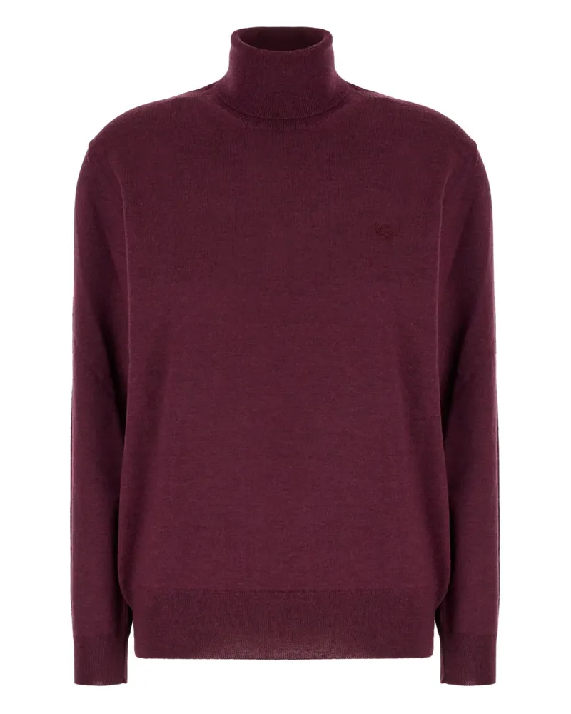 Etro Pullover mit Logo-Stickerei - Violett Violett