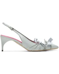 N° 21 Slingback-Pumps mit Schnürung Grau