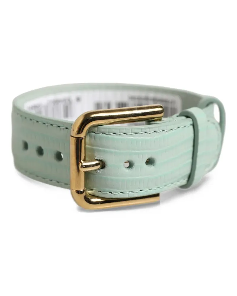 Dolce & Gabbana iguana-effect leather bracelet - Grün Grün
