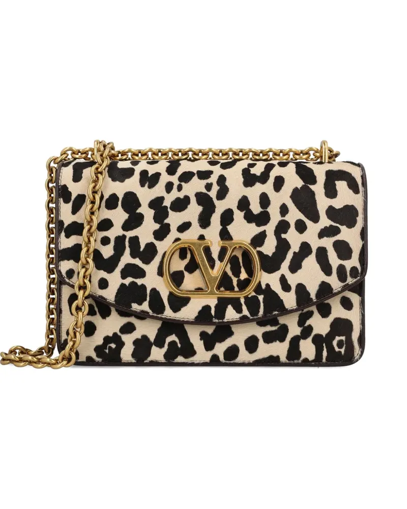 Valentino Garavani Schultertasche mit Leoparden-Print - Nude Nude