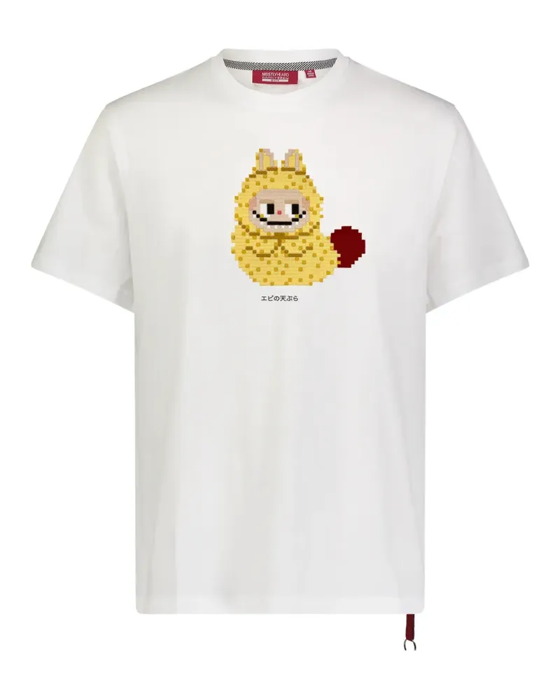 Mostly Heard Rarely Seen T-Shirt mit Pixel-Ring - Weiß Weiß