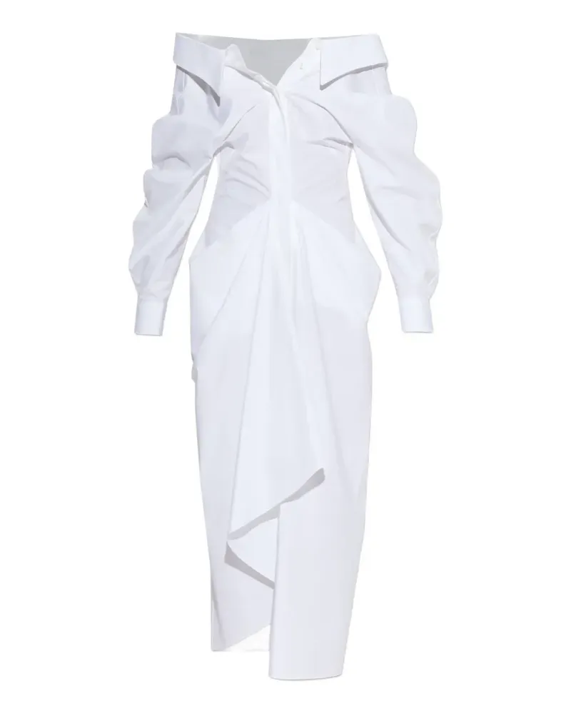 Givenchy draped poplin dress - Weiß Weiß