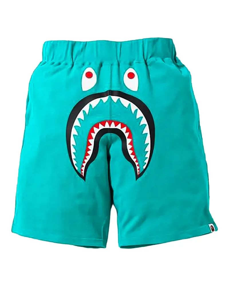BAPE Shark wide-leg shorts - Blau Blau