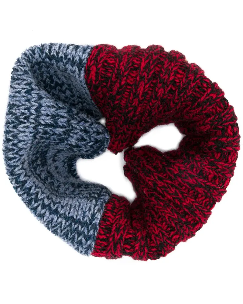 Colville Schal in Colour-Block-Optik - Rot Rot