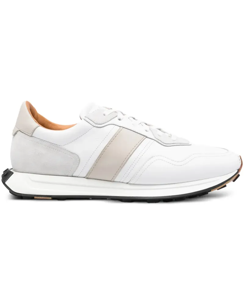 Magnanni stripe lace-up sneakers - Weiß Weiß