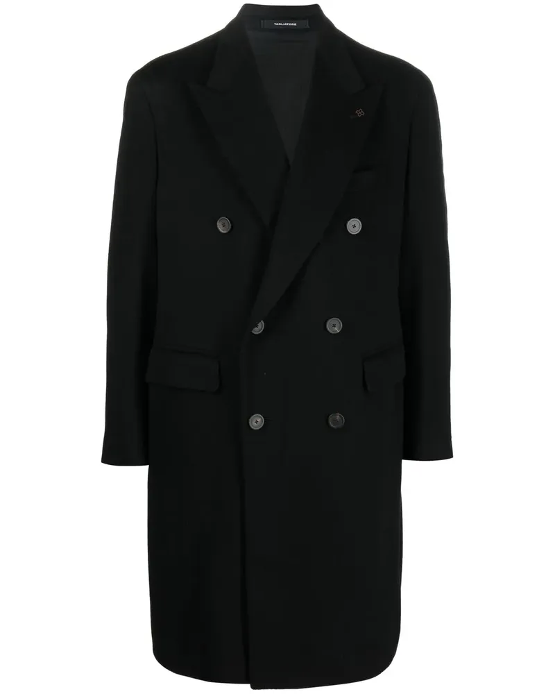 Tagliatore Doppelreihiger Mantel - Schwarz Schwarz