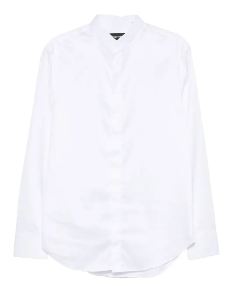 Emporio Armani band-collar long-sleeve shirt - Weiß Weiß