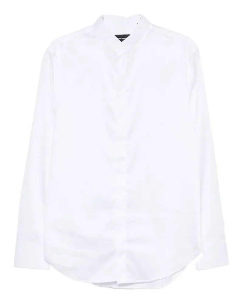 Emporio Armani band-collar long-sleeve shirt - Weiß Weiß