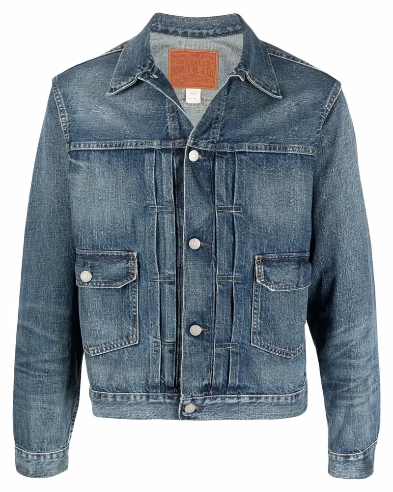 Ralph Lauren Jeansjacke mit Taschen - Blau Blau