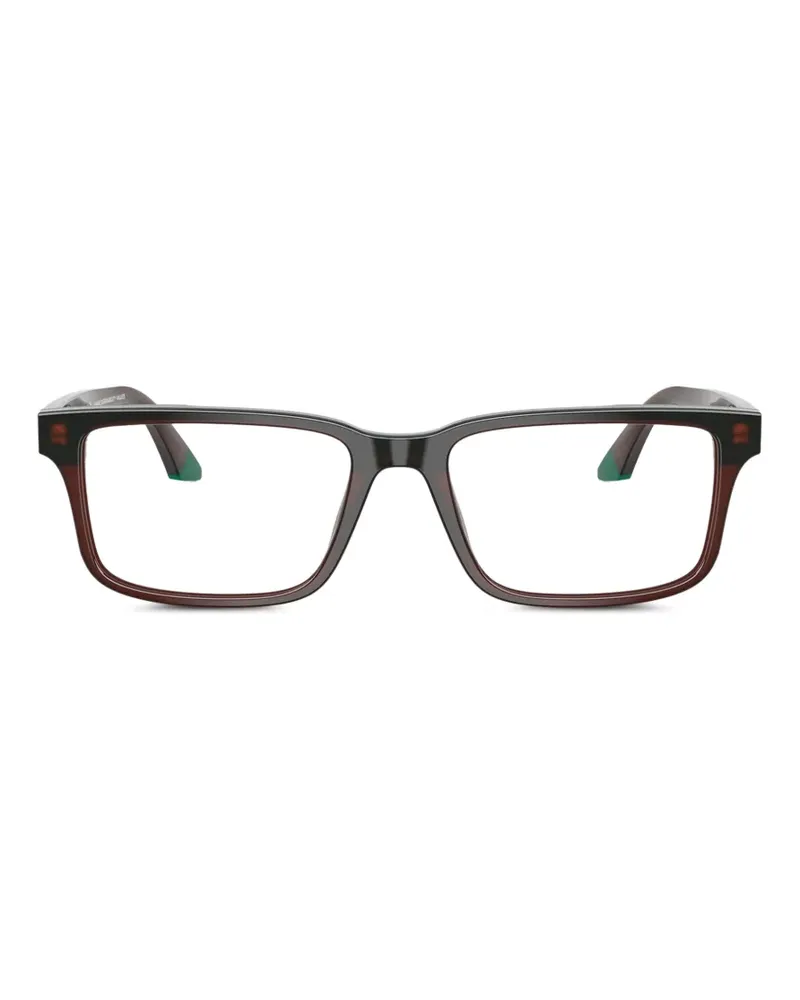 Emporio Armani rectangle glasses - Braun Braun