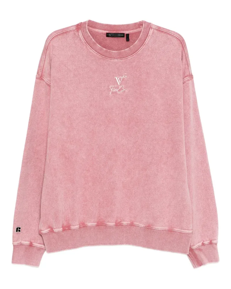 FIVE CM Ausgeblichenes Sweatshirt mit Logo - Rosa Rosa