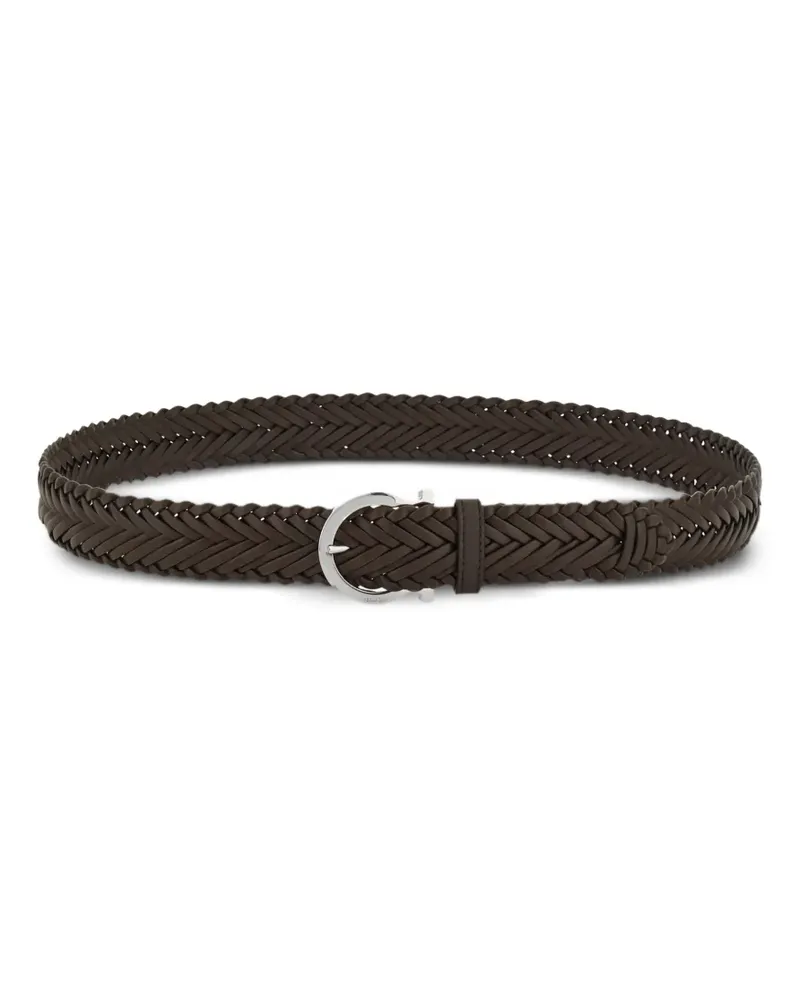 Ferragamo Geflochtener Gürtel - Braun Braun
