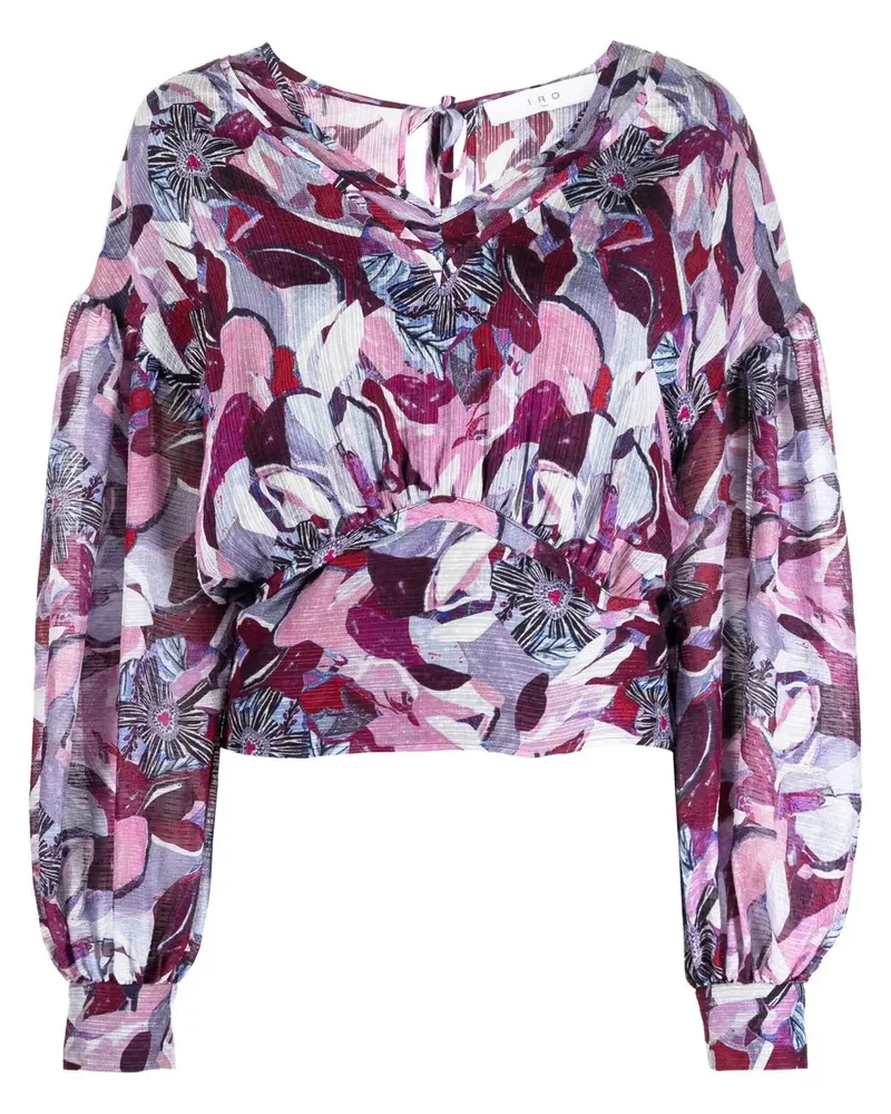 IRO Dunna Bluse mit Print - Violett Violett