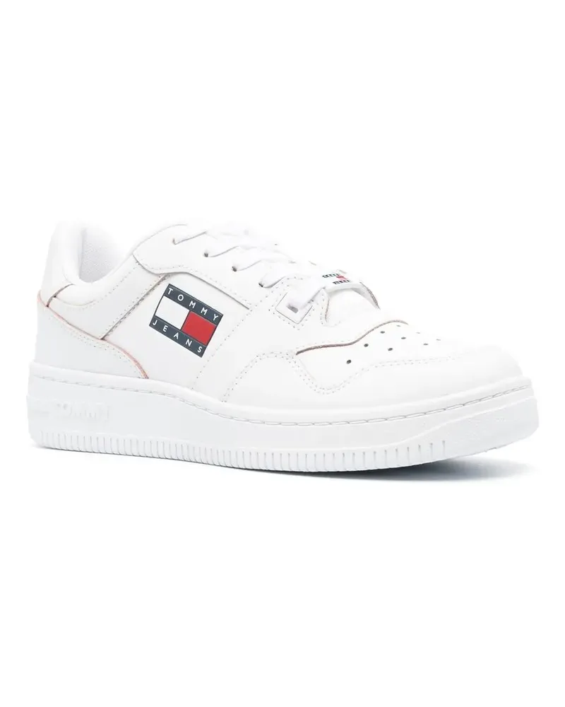 Tommy Hilfiger Sneakers mit Logo-Patch - Weiß Weiß