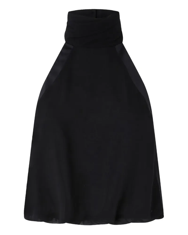 Pinko Top aus Satin - Schwarz Schwarz