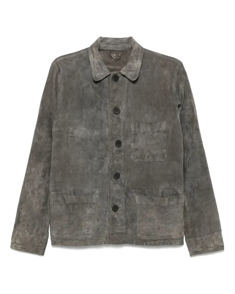 Salvatore Santoro Jacke aus Wildleder - Grau Grau