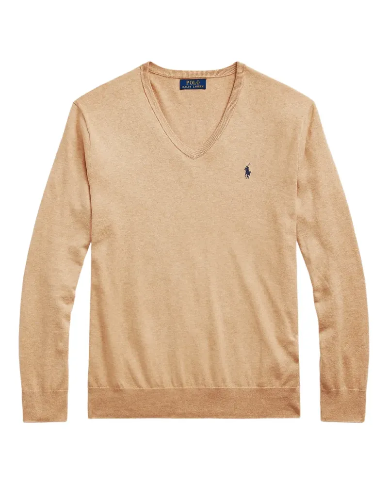 Ralph Lauren Slim-Fit-Pullover mit V-Ausschnitt - Nude Nude