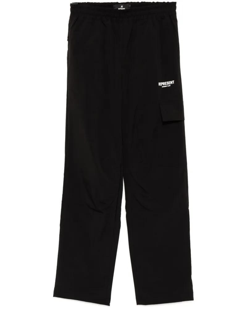 REPRESENT Jogginghose mit Logo-Print - Schwarz Schwarz