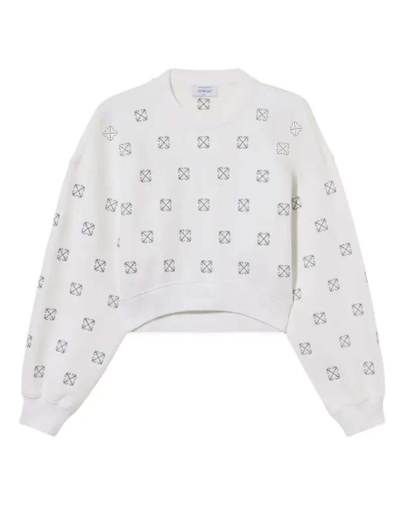OFF-WHITE lurex Little Arrows sweatshirt - Weiß Weiß