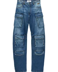 MSGM Cargo-Jeans mit Logo Blau