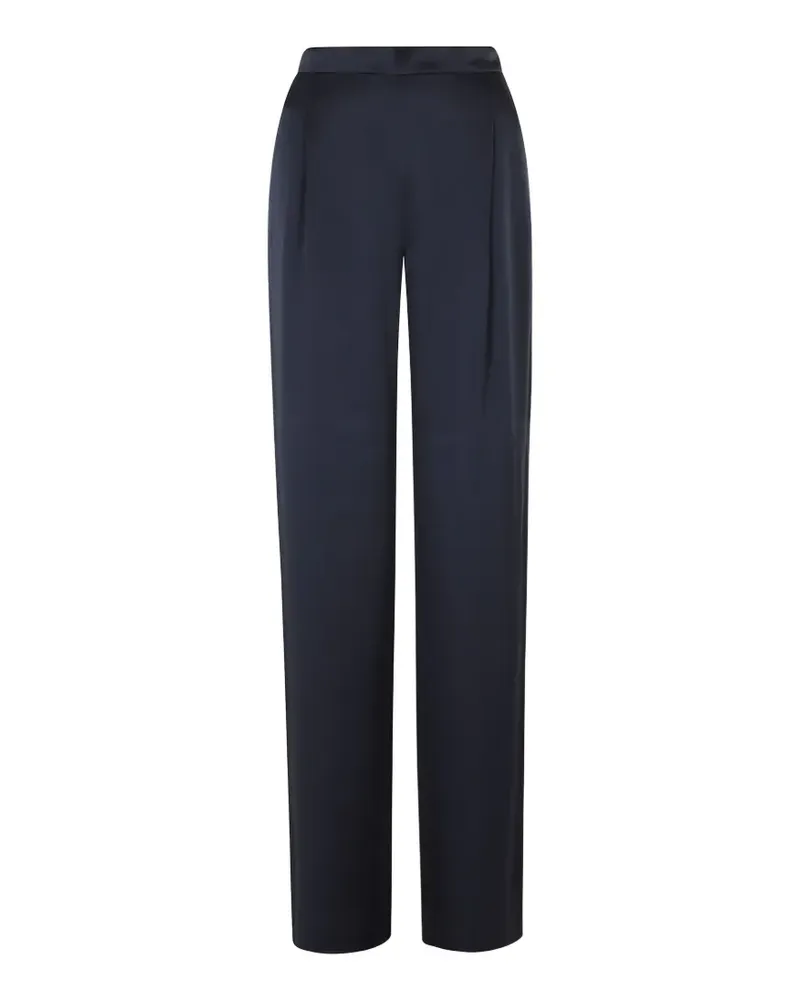 Max Mara Hose aus Satin - Schwarz Schwarz