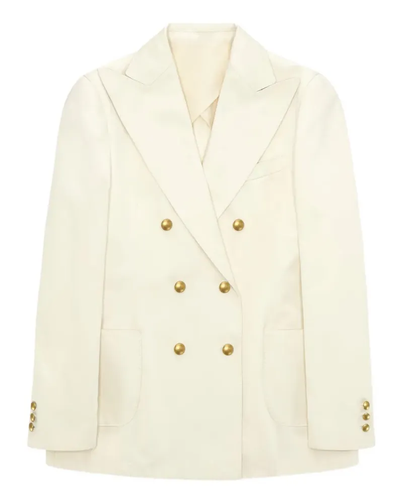 Fortela double-breasted blazer - Weiß Weiß