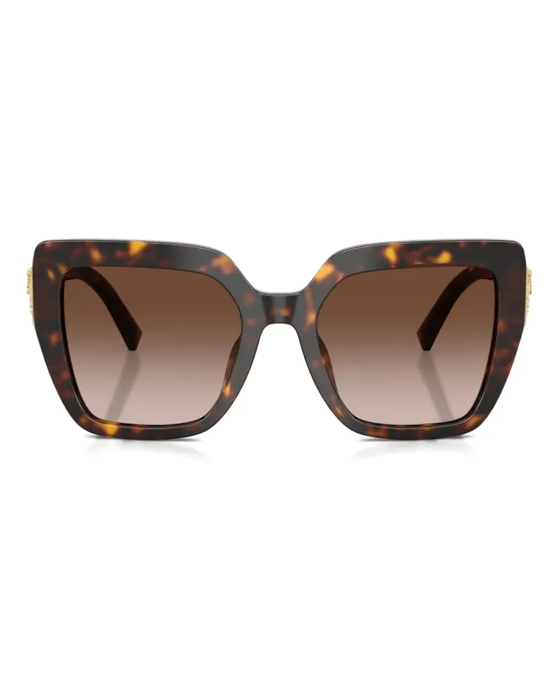 Dolce & Gabbana tortoiseshell-effect square-frame sunglasses - Braun Braun
