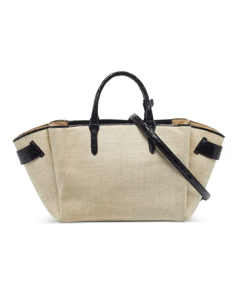 Nancy Gonzalez Cristie Tote Bag mit Kroko-Prägung - Nude Nude