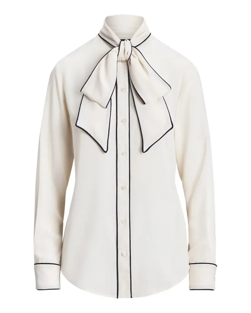 Ralph Lauren tie-neck blouse - Nude Nude