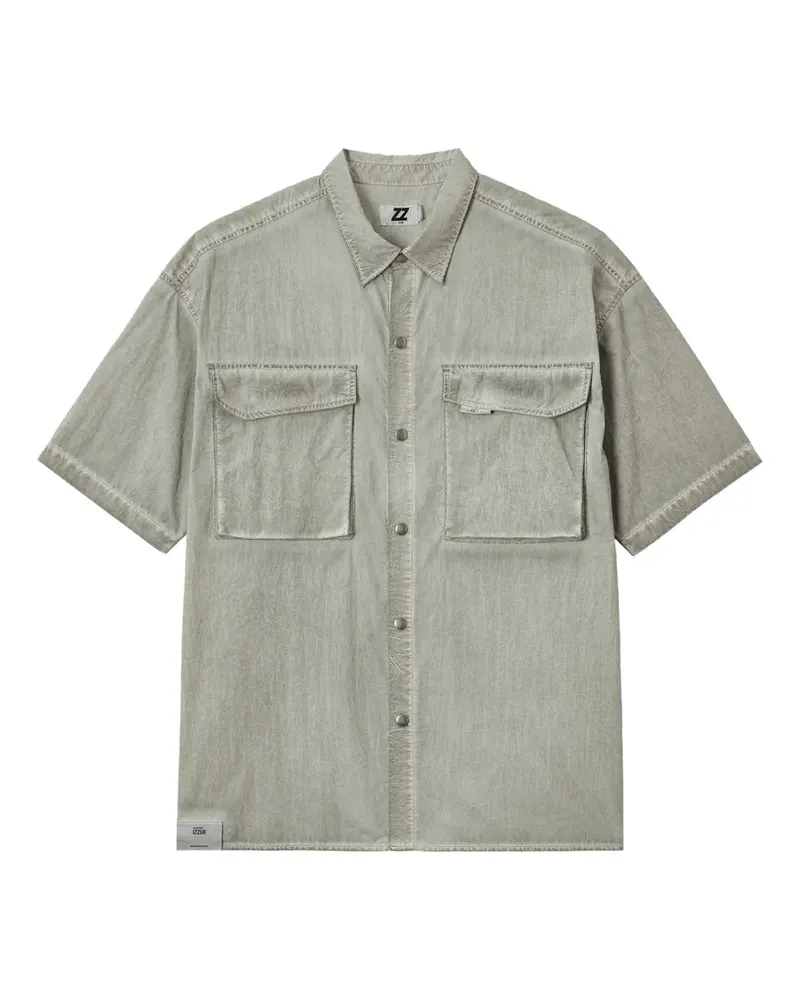 Izzue Hemd mit Brusttasche - Grau Grau