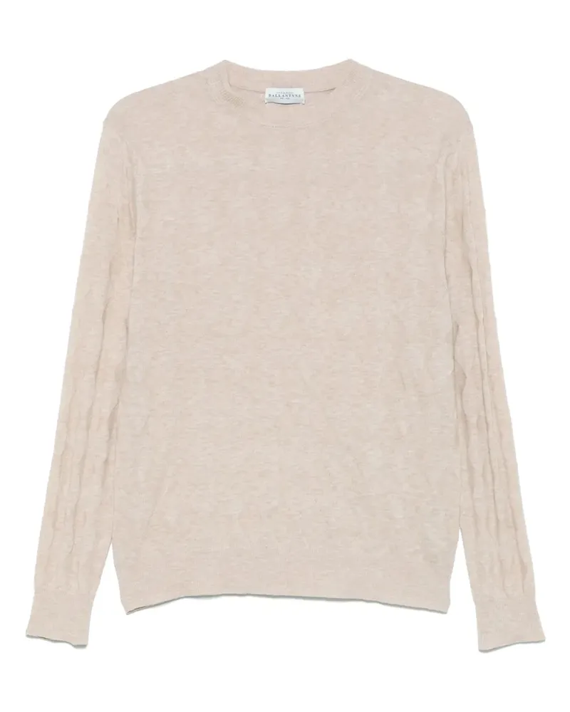 Ballantyne Pullover in Rautenstrick - Nude Nude