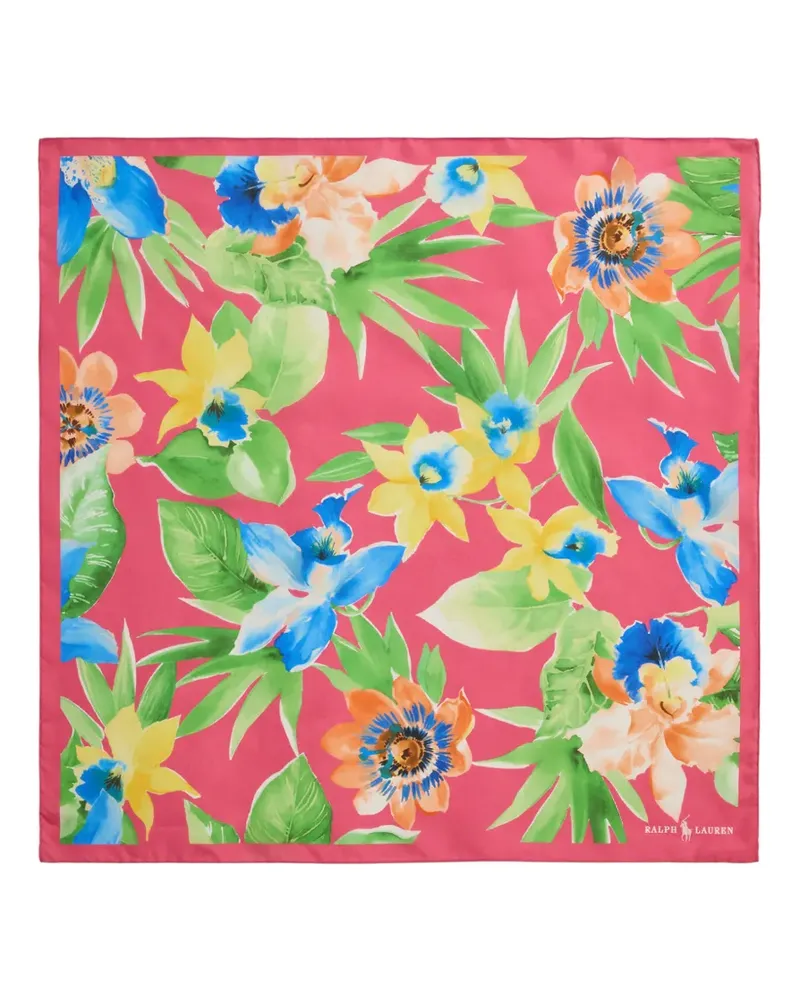 Ralph Lauren floral-print pocket square - Rosa Rosa