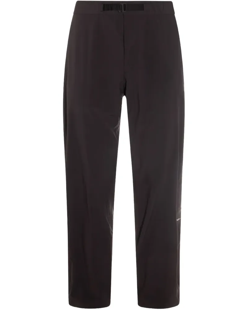 Herno Hose mit geradem Bein - Schwarz Schwarz