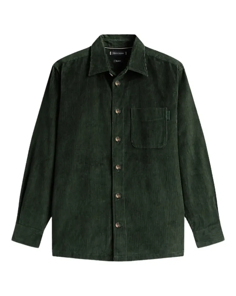 Tommy Hilfiger corduroy chest-pocket shirt - Grün Grün