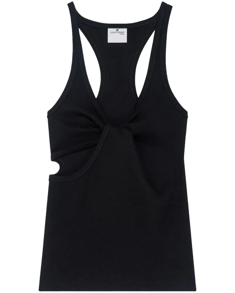 Courrèges 90 Trägershirt - Schwarz Schwarz