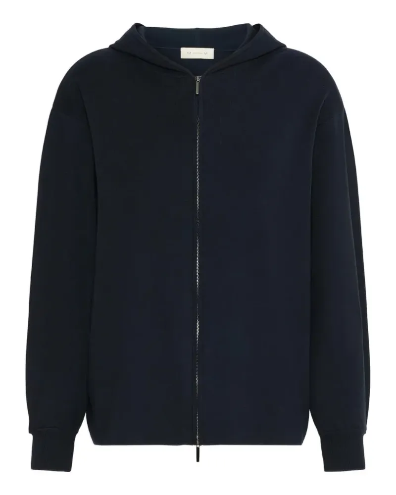 Max Mara Kapuzenjacke mit Reißverschluss - Blau Blau