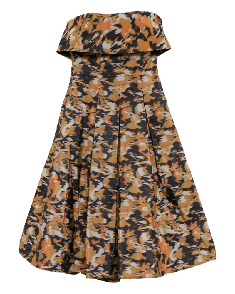 Amsale Kleid mit Print - Orange Orange
