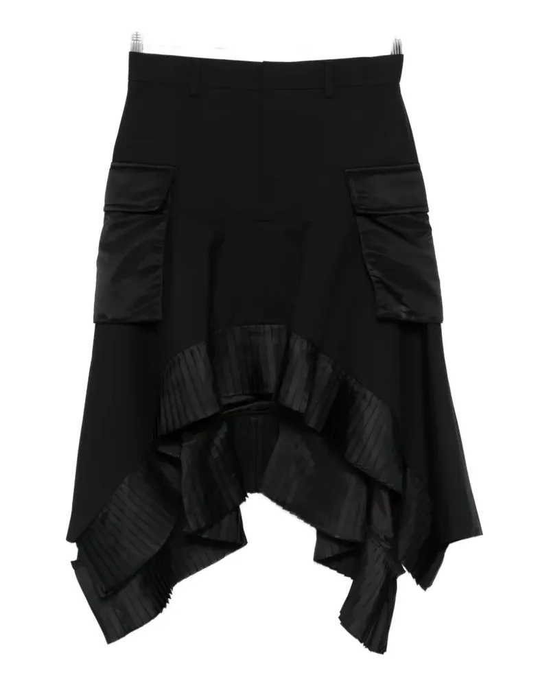 Sacai zip-up bomber jacket - Schwarz Schwarz