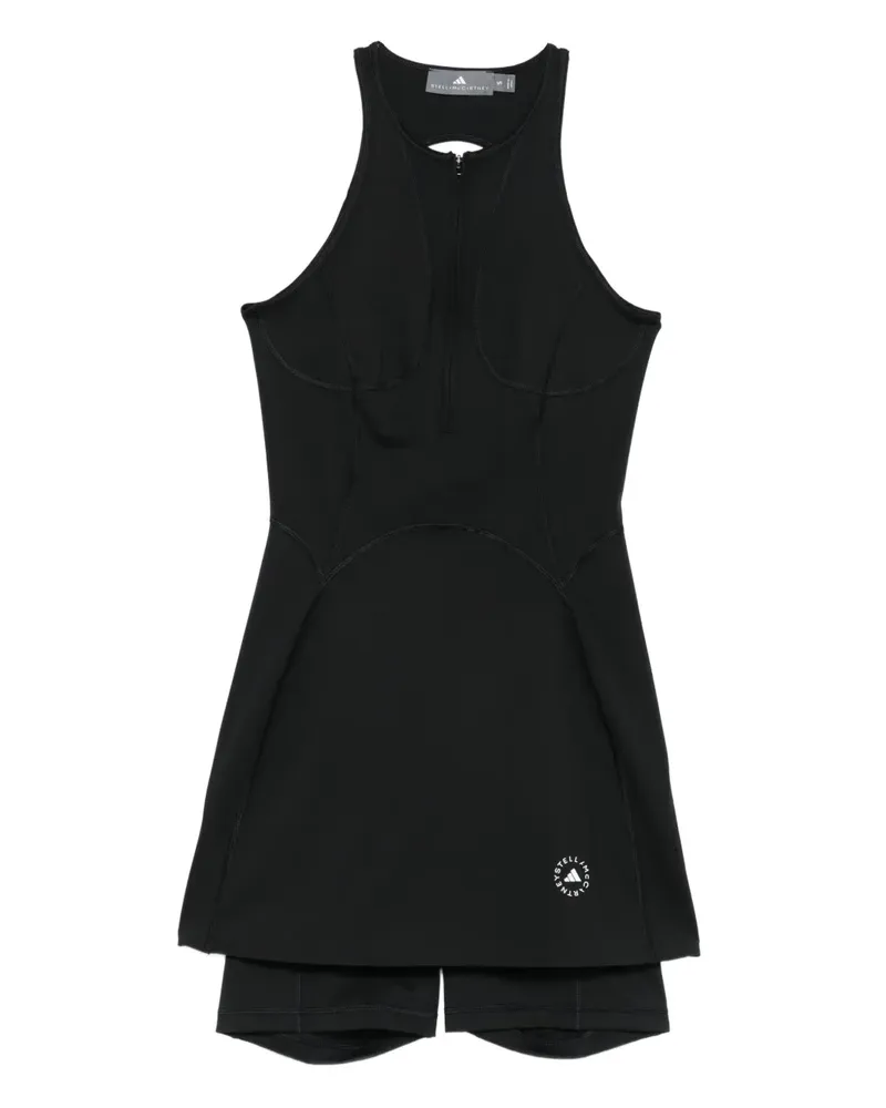 adidas Kleid mit Reißverschluss - Schwarz Schwarz