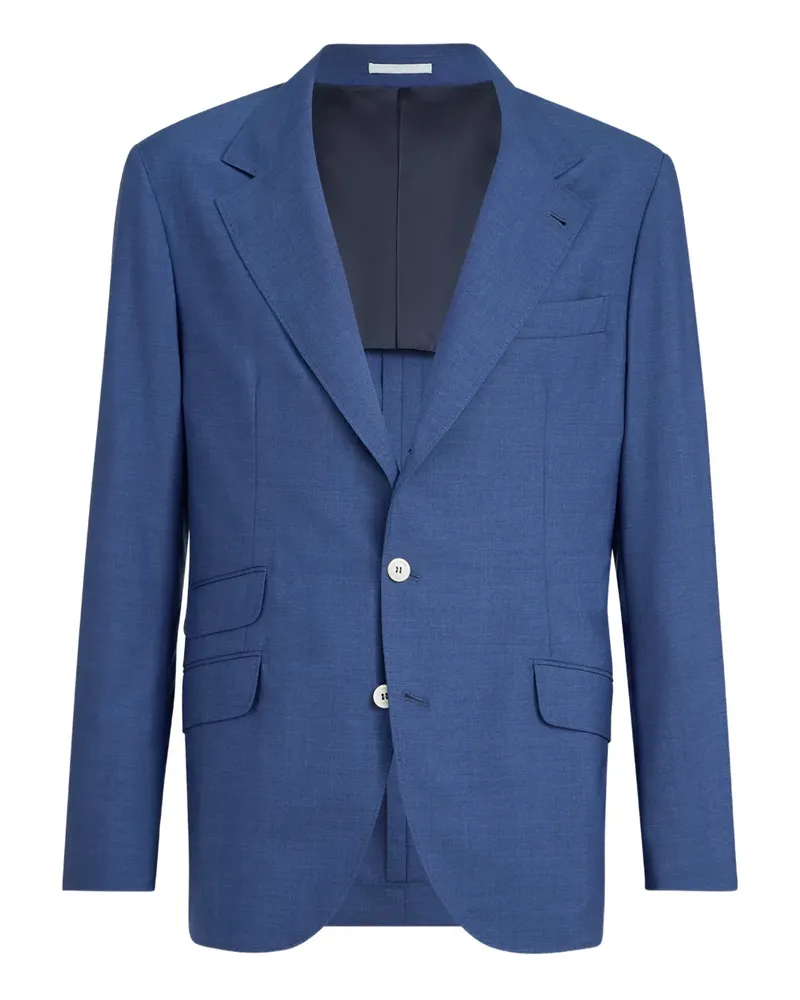 Brunello Cucinelli Sakko mit fallendem Revers - Blau Blau