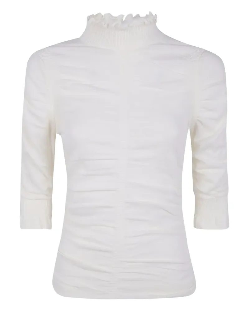 Twin-Set ruffled top - Weiß Weiß